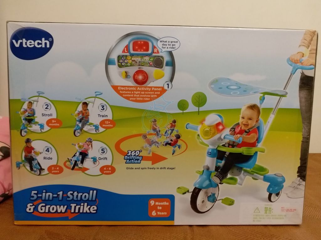 vtech 5 in 1 stroll & grow trike